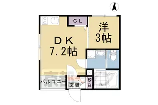 プリマヴェーラ九条【1階】の間取り