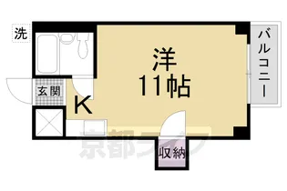 AS−1七條【401号室】の間取り