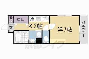 マトカ伏見稲荷【1階】の間取り