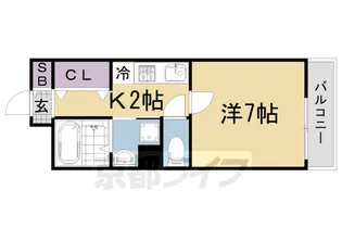 マトカ伏見稲荷【2階】の間取り