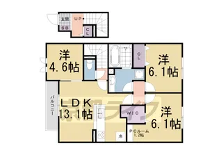 Villa Clair(ヴィラクレール)【2階】の間取り