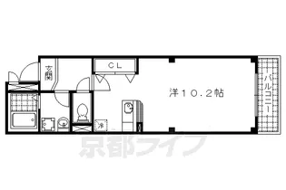 SPRING COURT【202号室】の間取り