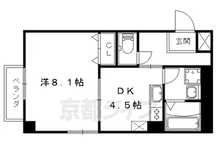 プレステージ翼【0410号室】の間取り