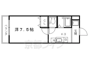 アルカディア堂山【307号室】の間取り