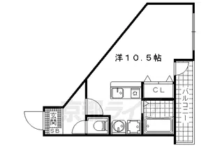 フェイム瀬田【207号室】の間取り
