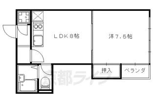 メゾン音羽【102号室】の間取り
