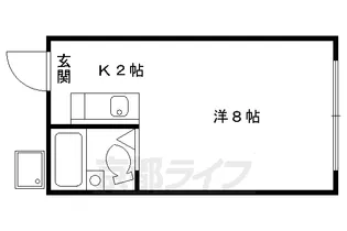 京都府京都市山科区東野南井ノ上町【アパート】の間取り