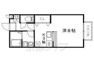 エスポワール A棟【202号室】の間取り