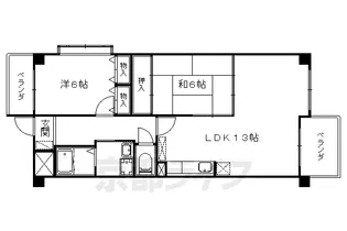 ガイア萱野浦【501号室】の間取り
