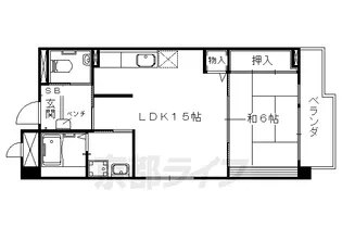 洛和ホーム 音羽の里【404号室】の間取り