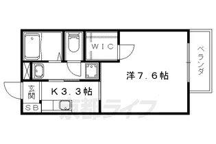 カ−ザディリナージョ【201号室】の間取り