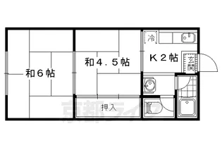 カーサ坂脇【1階】の間取り