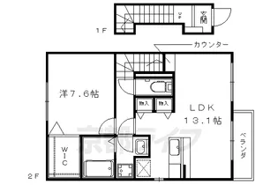ソレアード左義長【2階】の間取り