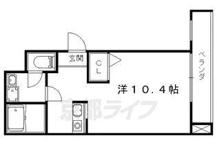 シモムラビル【203号室】の間取り