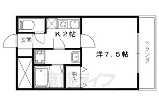LACASA山科【3階】の間取り