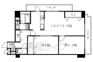 サン・ユーⅡ【3階】の間取り
