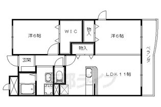 フルール野色【2階】の間取り