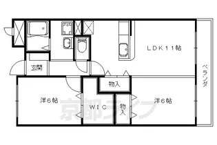 フルール野色【4階】の間取り