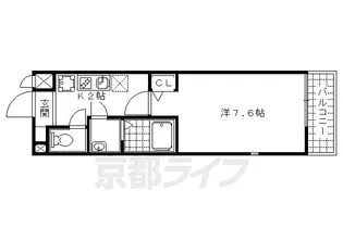 ハミングバード御陵【1階】の間取り