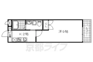 1Kの間取り画像