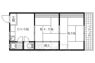 コーポ田山【101号室】の間取り