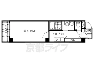 ドムスタレイア【3階】の間取り