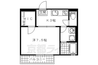 アヴァンセ林【101号室】の間取り