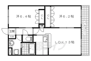 パステルヒルズ【102号室】の間取り