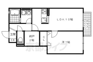シャーメゾンにしむら【105号室】の間取り