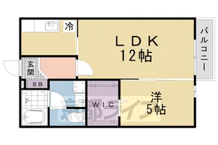 京都府京都市山科区音羽八ノ坪【アパート】の間取り