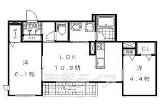 シャーメゾン ソレイユルヴァン【302号室】の間取り