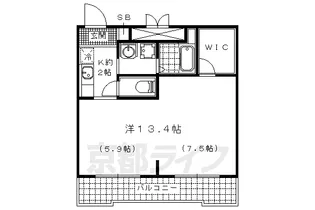 1Kの間取り画像