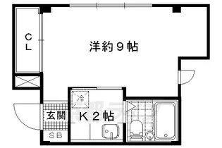 ラピスヤン東野【202号室】の間取り