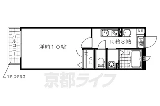 オールウェイズ【203号室】の間取り
