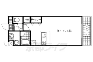 京都府京都市山科区竹鼻西ノ口町【マンション】の間取り