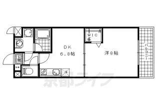 京都府京都市山科区竹鼻西ノ口町【マンション】の間取り