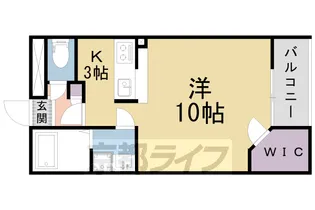 京都府京都市山科区大宅中小路町【マンション】の間取り