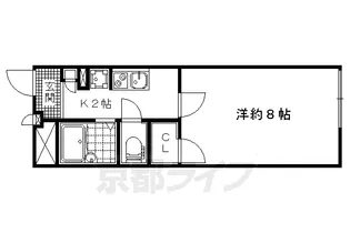 レオパレスひつかわ【205号室】の間取り
