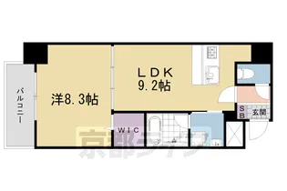 高栄京町マンション【4階】の間取り