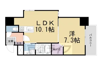 高栄京町マンション【3階】の間取り