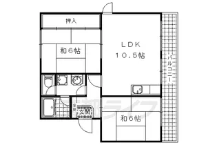 メゾンヤマギワ【201号室】の間取り