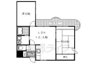 スリーハイム【305号室】の間取り