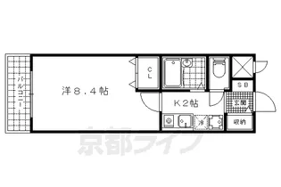 KYOマンション【203号室】の間取り