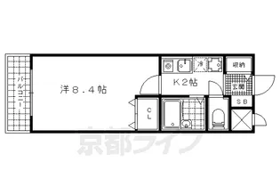KYOマンション【202号室】の間取り