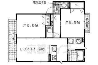 シャーメゾン三久【302号室】の間取り