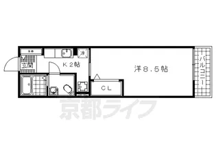 アンフィニー唐崎A【3階】の間取り