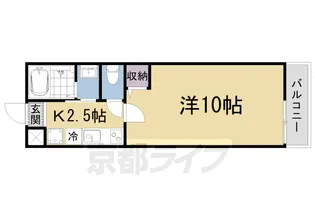アークリード大津北【1階】の間取り