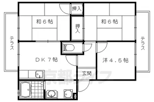 ラテール音羽 B棟【110号室】の間取り