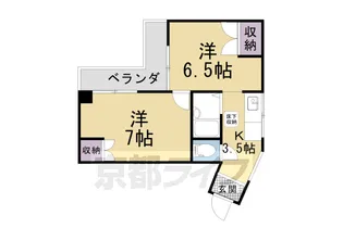京都府京都市山科区音羽八ノ坪【マンション】の間取り