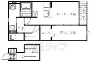 アクティ勧修【2階】の間取り